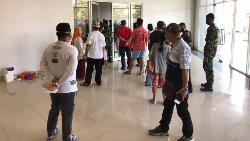 Suasana Wisma Atlet yang penuh sesak. Ist