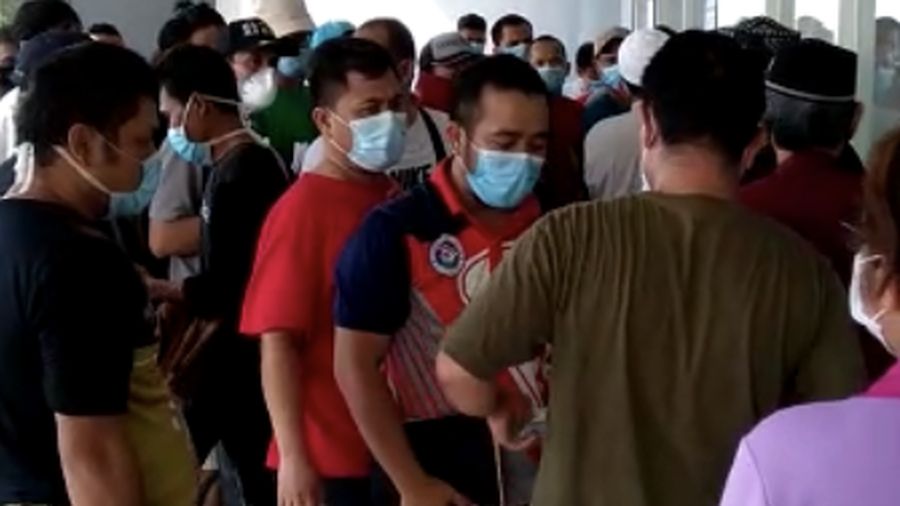 Suasana Wisma Atlet yang penuh sesak. Ist