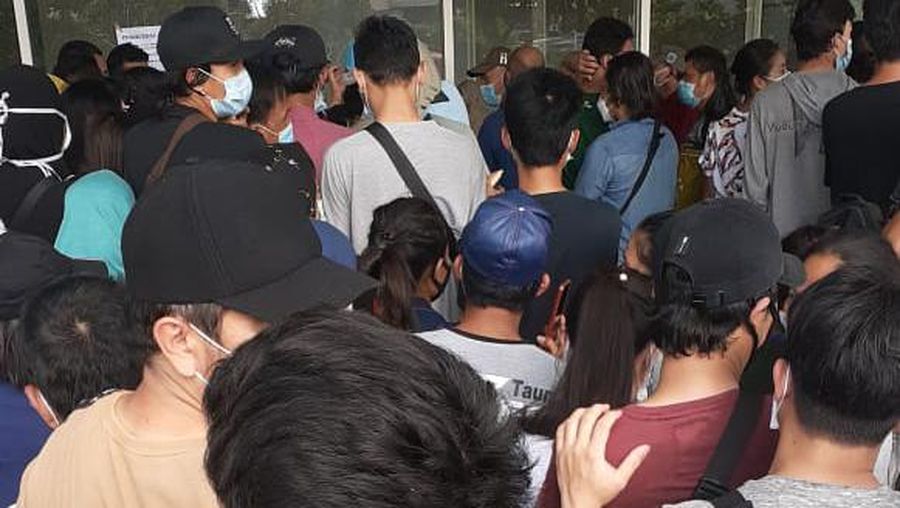 Suasana Wisma Atlet yang penuh sesak. Ist