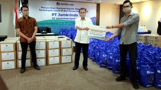Jamkrindo Donasi Rp2,9 M untuk Penanganan dan Dampak Corona