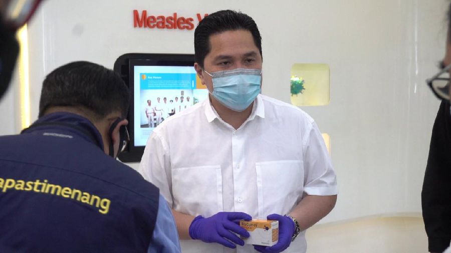 Erick Thohir Kunjungi Kesiapan Fasilitas Laboratorium Bio Farma Lawan Covid-19. Dok: BUMN