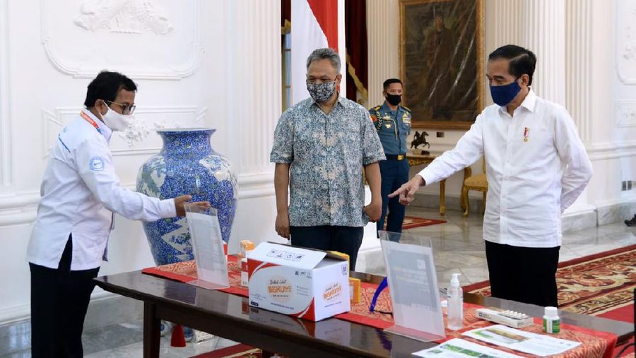 Jokowi Tinjau Alat Kesehatan Karya Anak Bangsa untuk Tangani Covid-19 (Foto: Lukas - Biro Pers Sekretariat Presiden)