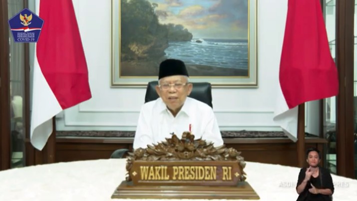 Wakil Presiden RI, Ma'ruf Amin (Youtube BNPB Indonesia) Wakil Presiden RI, Ma'ruf Amin (Youtube BNPB Indonesia)