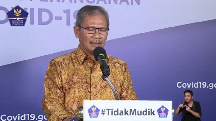 Juru Bicara Pemerintah untuk Penanganan Covid-19 Achmad Yurianto  (Youtube BNPB Indonesia)