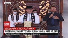 VIDEO: Anies Imbau Warga Tetap di Rumah Sampai PSBB Selesai