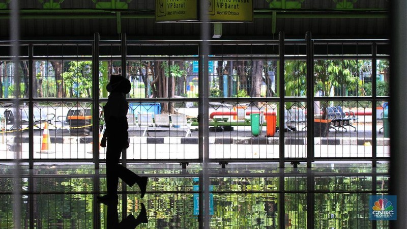 Ilustrasi Stasiun Gambir. CNBC Indonesia/Tri Susilo