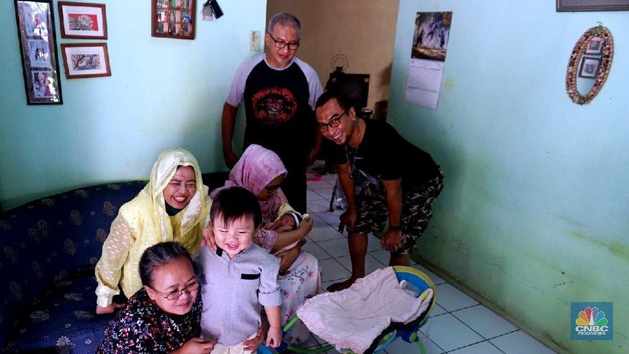 Lebaran via Virtual (CNBC Indonesia/Muhammad Sabki)