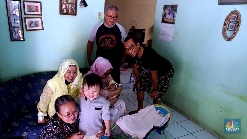Lebaran via Virtual (CNBC Indonesia/Muhammad Sabki)