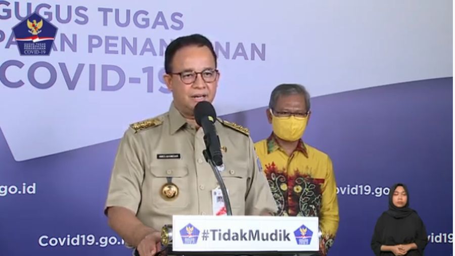 Gubernur DKI Jakarta Anies Baswedan (Youtube BNPB Indonesia)