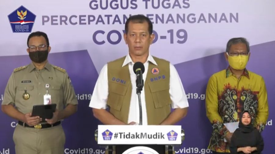 Ketua Pelaksana Gugus Tugas Percepatan Penanganan Corona Virus Disease 2019 ,Letnan Jenderal TNI Doni Monardo (Youtube BNPB Indonesia)