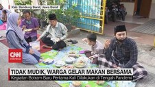 VIDEO: Tidak Mudik, Warga Gelar Makan Bersama