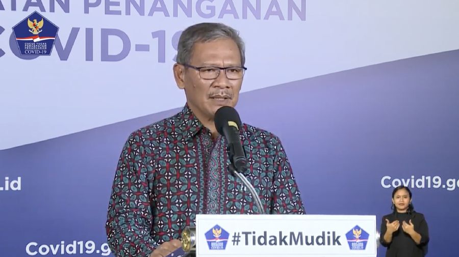Juru Bicara Pemerintah untuk Covid-19 Achmad Yurianto (Youtube BNPB Indonesia)