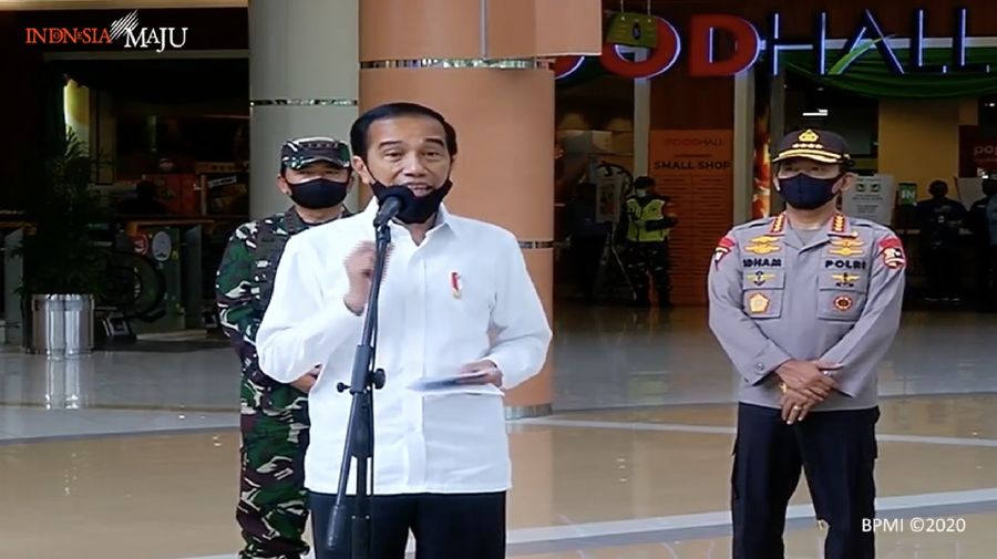 Presiden Joko Widodo meninjau Mal Summarecon (Youtube Setpres)