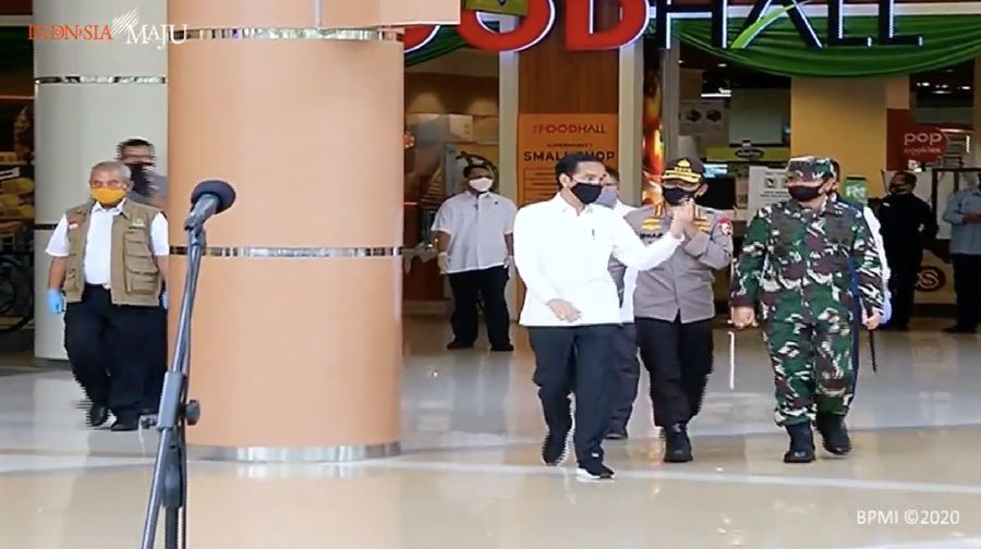 Presiden Joko Widodo meninjau Mal Summarecon (Youtube Setpres)