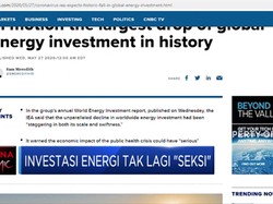 Investasi Energi Tak Lagi "Seksi"