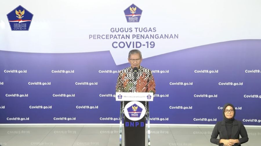 Juru Bicara Pemerintah untuk Covid-19 Achmad Yurianto (Youtube BNPB Indonesia)
