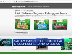Saham Bakrie Telecom Berpotensi Delisting