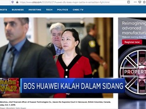 Bos Huawei Kalah dalam Sidang Ekstradisi di AS
