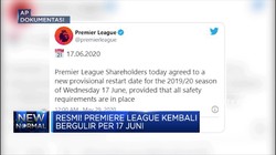 Resmi! Premiere League Kembali Bergulir per 17 Juni