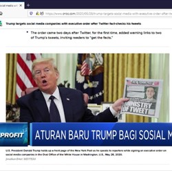 Ditegur Twitter, Trump Buat Aturan Baru untuk Sosial Media