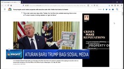 Ditegur Twitter, Trump Buat Aturan Baru untuk Sosial Media