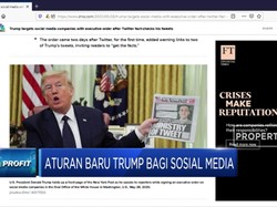 Ditegur Twitter, Trump Buat Aturan Baru untuk Sosial Media