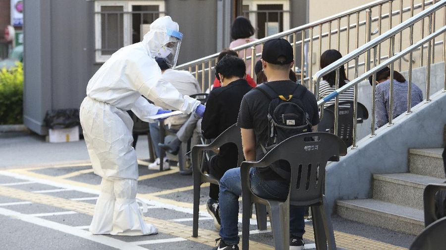 Wabah Virus di Korea Selatan  (AP/Ahn Young-joon)