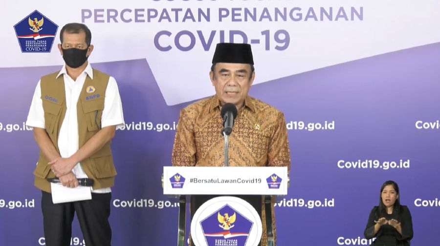 Menteri Agama Jenderal (Purn) Fachrul Razi. (BNPB)