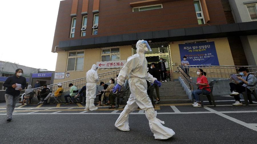 Wabah Virus di Korea Selatan  (AP/Ahn Young-joon)