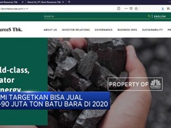 BUMI Targetkan 90 Juta Ton Batu Bara Terjual di 2020