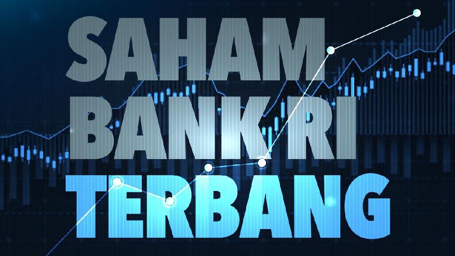 Infografis, Saham Bank RI Terbang Tinggi