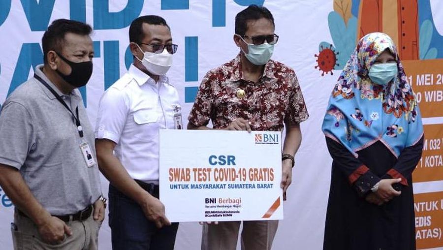BNI Berikan 2.000 Test Swab Gratis di Sumatera Barat. Ist