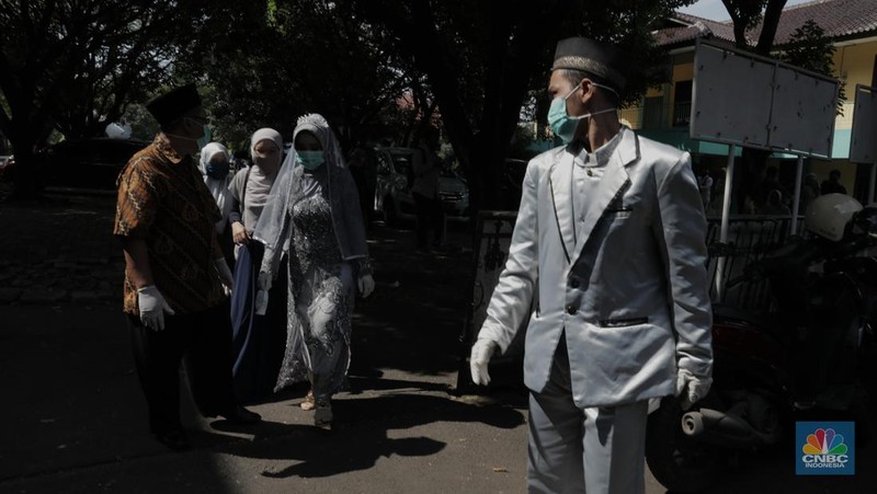 Melihat pernikahan di era New Normal. CNBC Indonesia/Muhammad Sabki