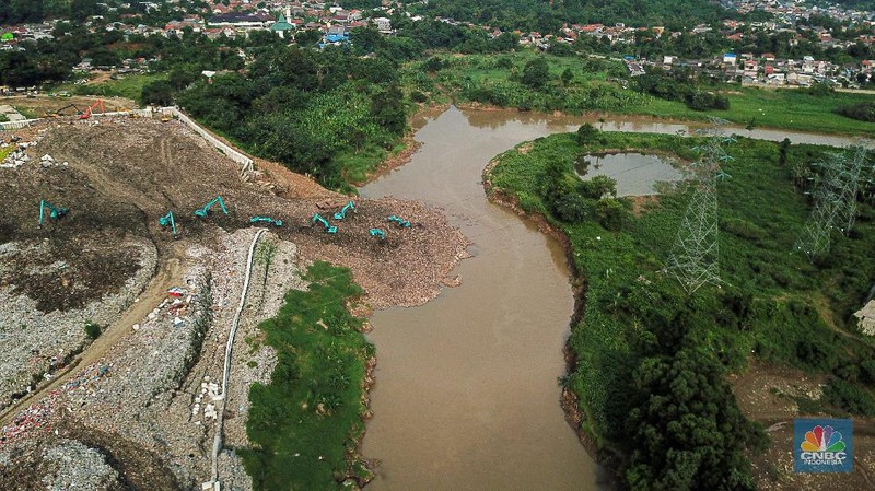 TPA Cipeucang, Senin (2/6/2020). (CNBC Indonesia/ Andrean Kristianto)