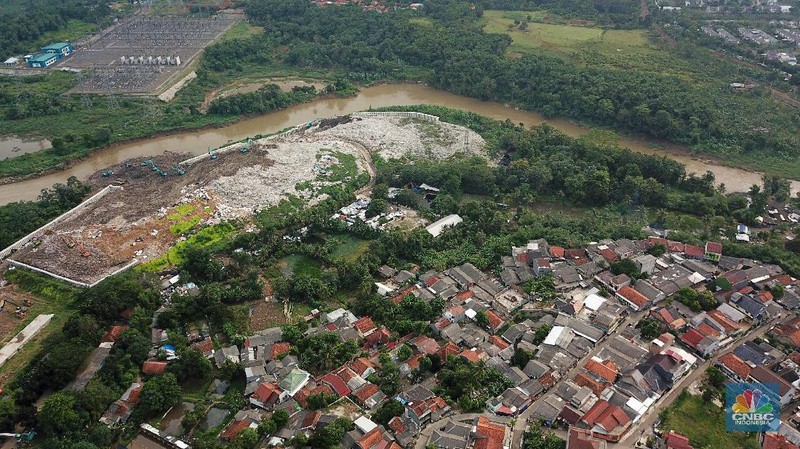 TPA Cipeucang, Senin (2/6/2020). (CNBC Indonesia/ Andrean Kristianto)