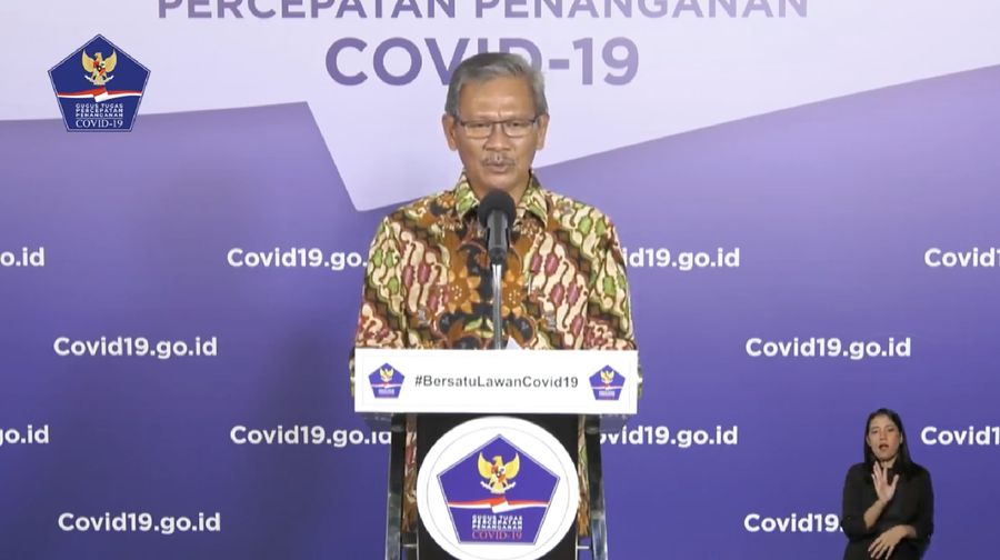 Achmad Yurianto selaku Juru Bicara Pemerintah Covid-19. (Dok: BNPB)