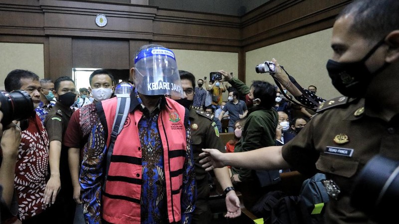 Sidang Perdana Jiwasraya. CNBC Indonesia/Andrean Kristianto