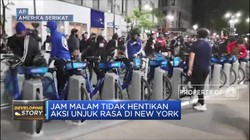 Jam Malam Tidak Hentikan Aksi Unjuk Rasa di New York