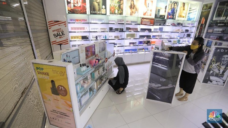 Persiapan Mal New Normal. CNBC Indonesia/Andrean Kristianto