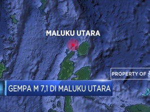 Gempa 7,1 Magnitudo Guncang Maluku Utara