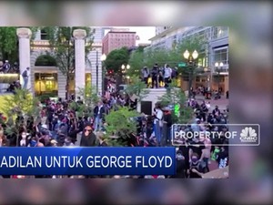Demo Untuk George Floyd, Ribuan Orang Unjuk Rasa di Portland