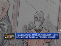 3 Mantan Polisi Kasus Pembunuhan Floyd Bebas dengan Jaminan