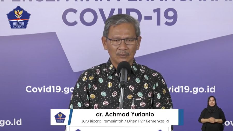 Achmad Yurianto selaku Juru Bicara Pemerintah Covid-19. (Dok: BNPB)
