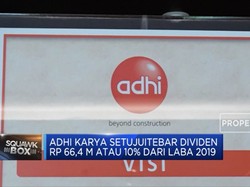 Adhi Karya Tebar Dividen Rp 66,4 M