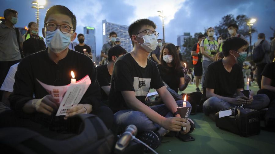 Hong Kong Peringatan Hari Tiananmen. AP/Kin Cheung