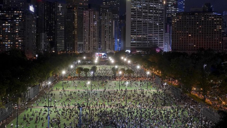 Hong Kong Peringatan Hari Tiananmen. AP/Kin Cheung