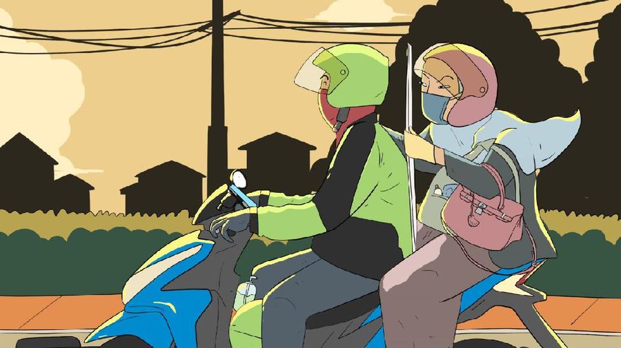 Infografis/ Ojek Online New Normal/ Edward Ricardo