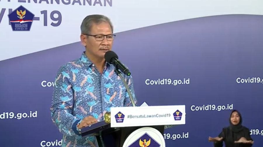 Juru Bicara Pemerintah untuk Covid-19 Achmad Yurianto (Youtube BNPB Indonesia)