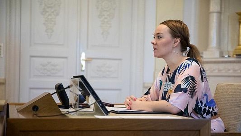 Menteri Keuangan Finlandia Katri Kulmuni (tangkapan layar instagram @katrikulmuni)