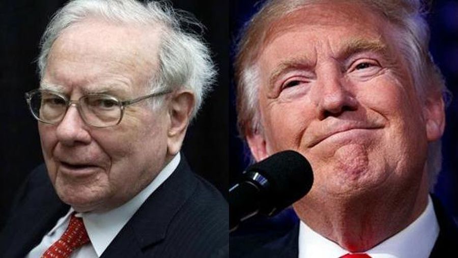 Warren Buffet & Trump (Reuters/AP)